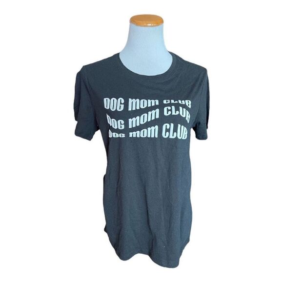 NWT Womens Zoe + Liv Dog Mom Club Black Graphic Tee Shirt - Sz M - Picture 3 of 3